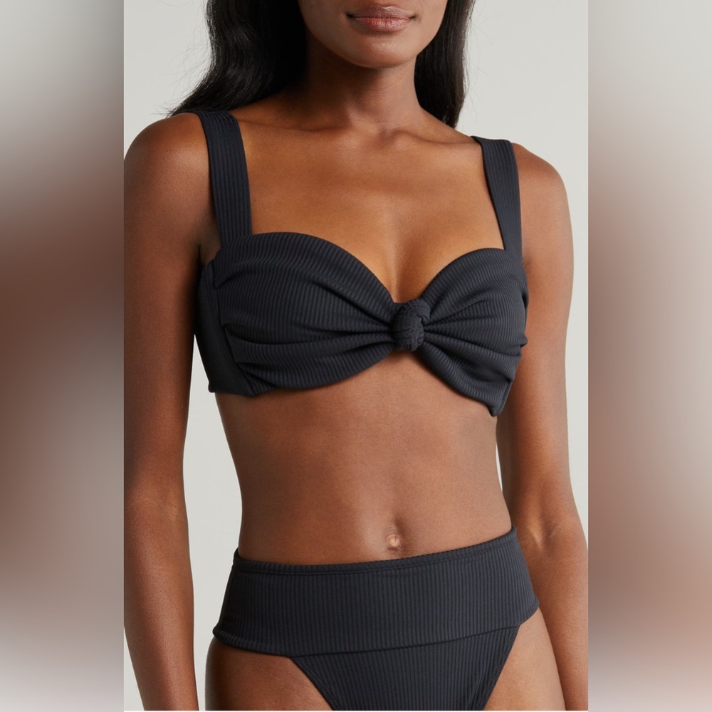 MONTCE Hayden Rib Bikini Top, Size Large , $152